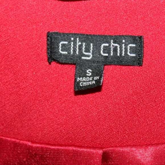 City Chic Red Women's Jacket - Picture 6 of 10
